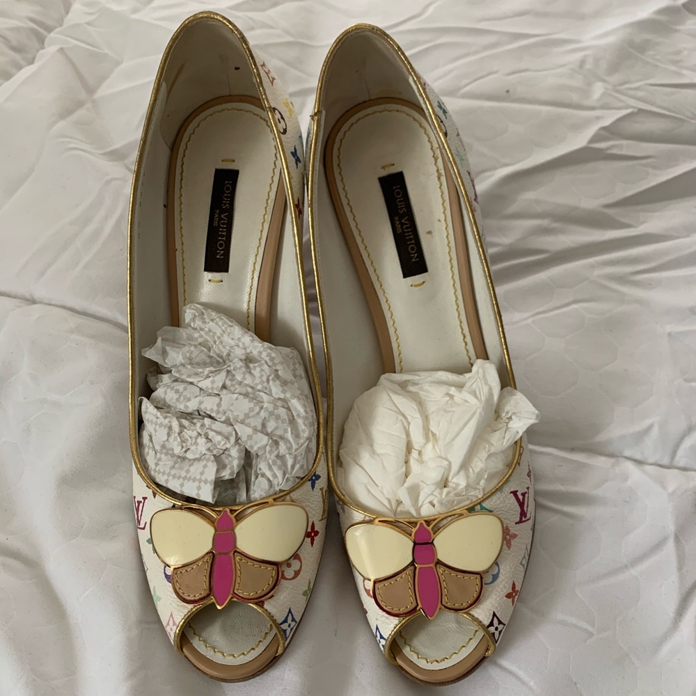 Louis Vuitton wedgies shoes